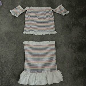 DO+BE two piece top and skirt